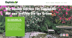 Desktop Screenshot of klopfsteingaerten.ch